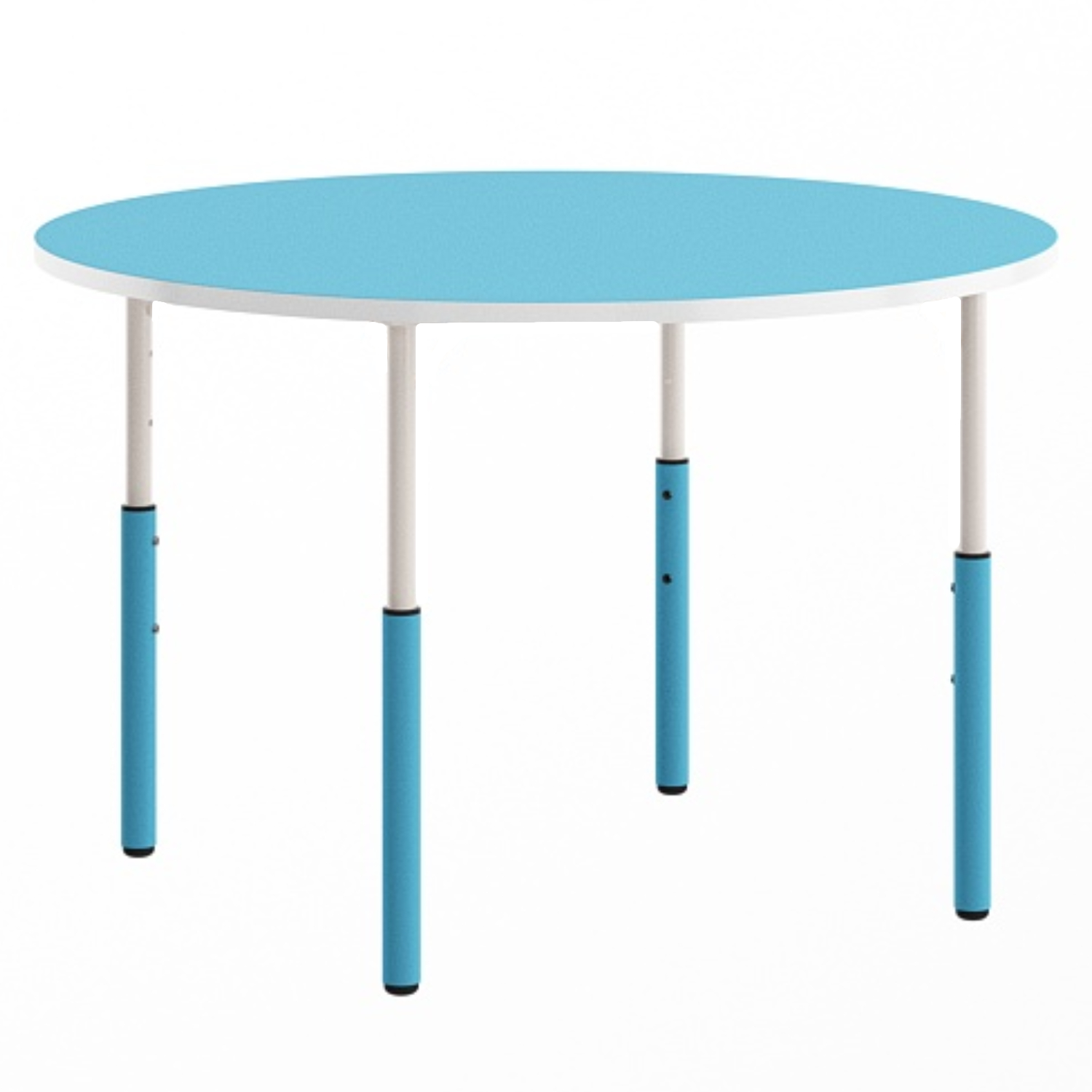 Masa cerc gradinita Mobby cu inaltime reglabila, diametru 905 mm, Albastru