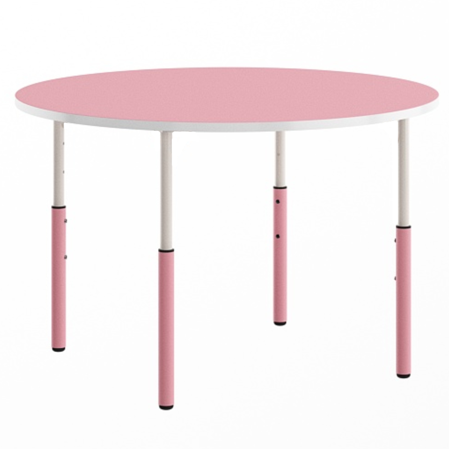 Masa cerc gradinita Mobby cu inaltime reglabila, diametru 905 mm, Roz