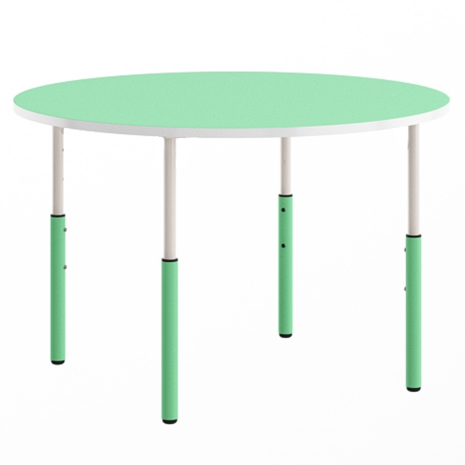 Masa cerc gradinita Mobby cu inaltime reglabila, diametru 905 mm, Verde