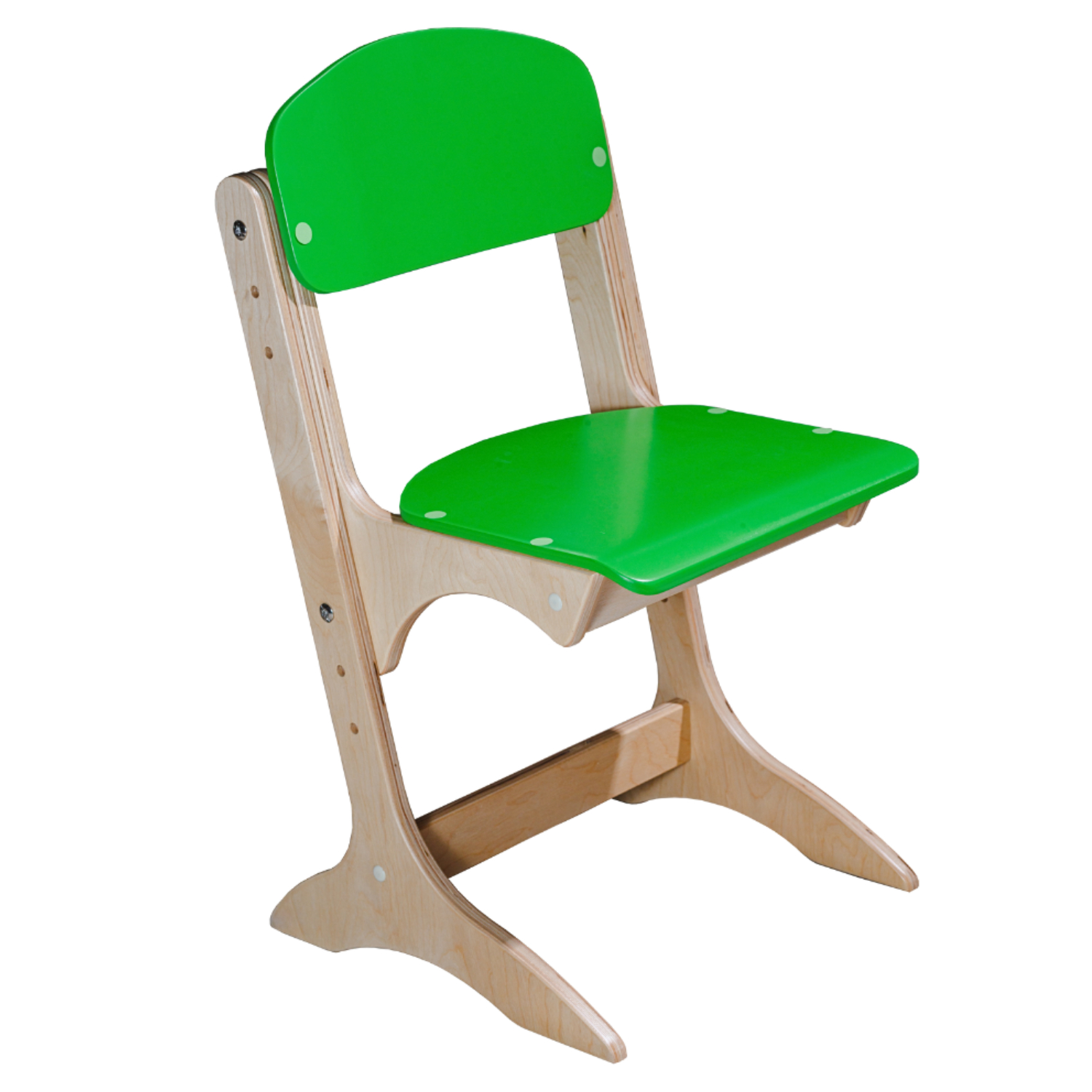 Scaun gradinita Joy color din lemn, Verde