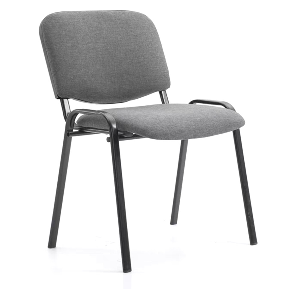  Scaun vizitator tapitat cu material textil, MBL1002, Gri
