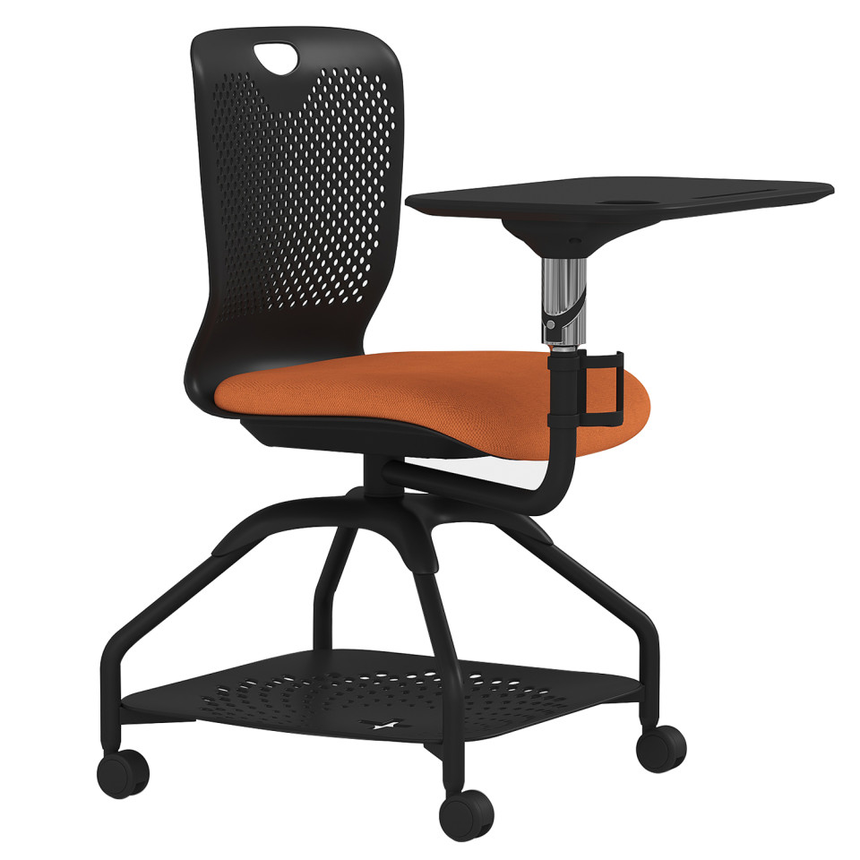 Scaun birou Lira, Negru/Portocaliu