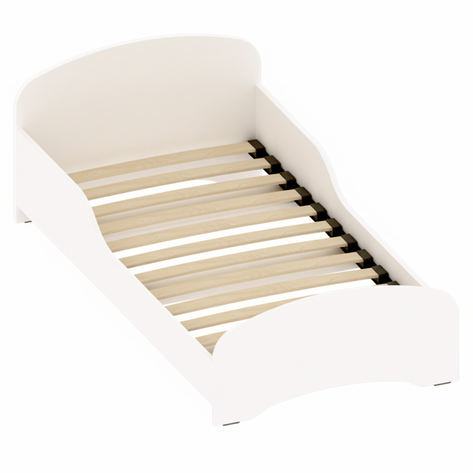 Pat cresa copil 1400 x 700 x 500 mm, PAL melaminat, Alb
