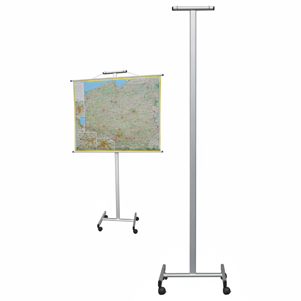 Suport pentru prezentare planse, roti, structura aluminiu