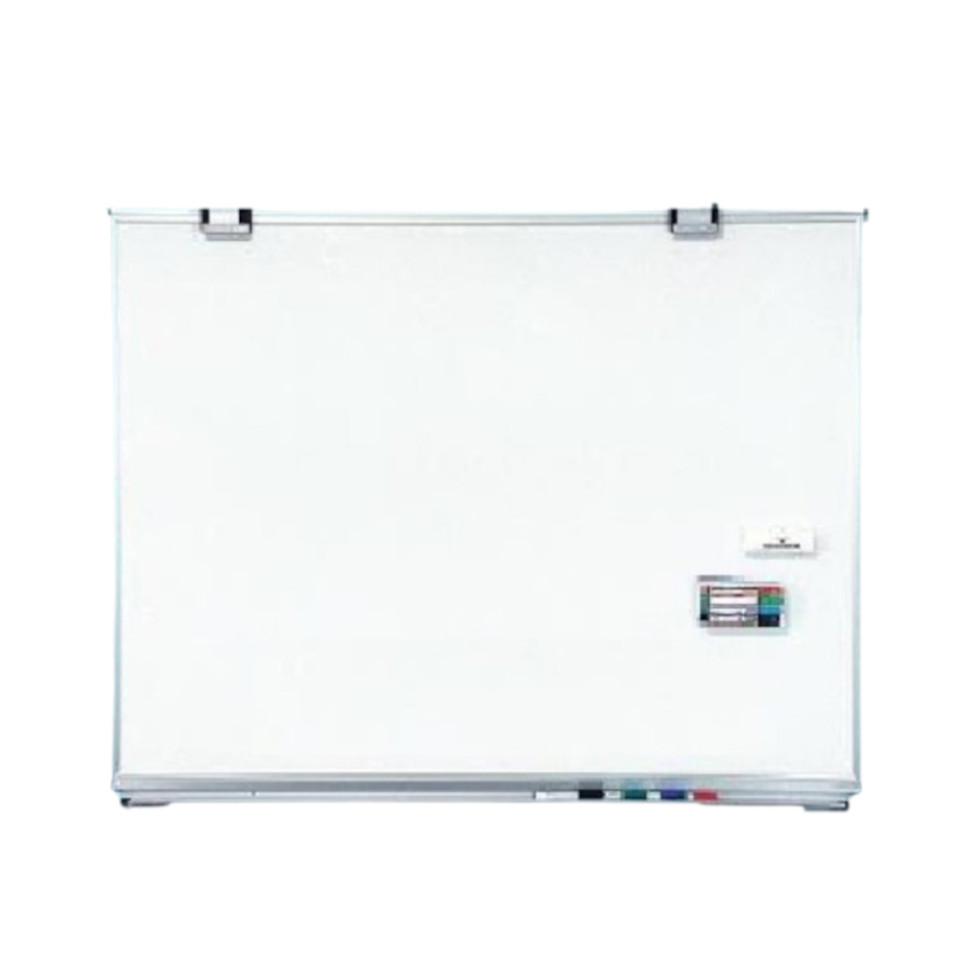 Tabla magnetica sticla Eliss 750 x 1000 mm, Alb